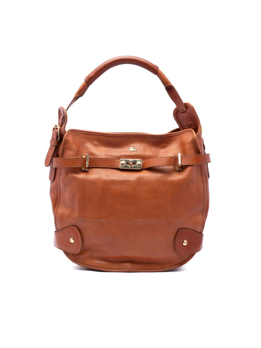 Burberry Pebbled Leather Turn Lock Tote #350307B40B